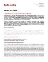 Lundin Mining Announces Declaration of Regular Dividend (CNW Group/Lundin Mining Corporation)