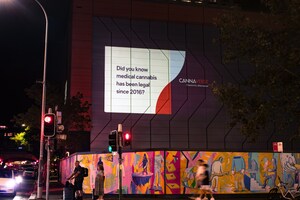 Medical Cannabis Awareness Week Celebrated with Australian-First Light Projection