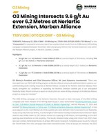 O3 Mining News Release PDF (CNW Group/O3 Mining Inc.)