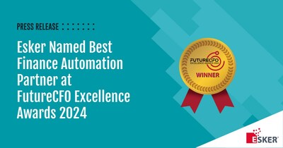Esker Named Best Finance Automation Partner at FutureCFO Excellence Awards 2024.