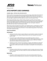 ATCO REPORTS 2023 EARNINGS