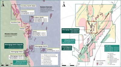 Figure 2: Kon Gold Project nearby exploration targets (CNW Group/Montage Gold Corp)