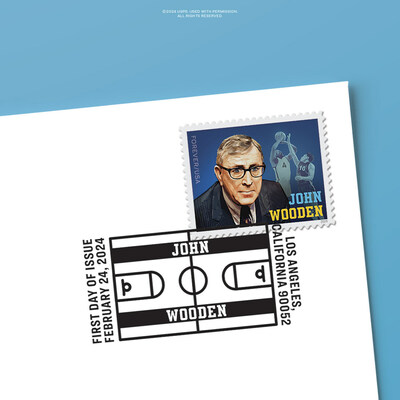 John Wooden Forever Stamp (First Day Cover). United States Postal Service