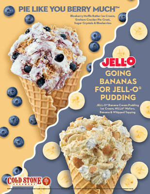 Now Available Blueberry Muffin Batter Ice Cream and JELL-O® Banana Cream Pudding Ice Cream!