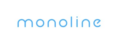 Monoline horizontal logo, blue text on white background (PRNewsfoto/Monoline Inc.)