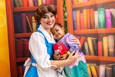 Walt Disney World Resort and Starlight Children’s Foundation hosted a Disney Princess-themed party fit for royalty for patients at AdventHealth for Children in Orlando. The princess party included a visit from Belle and a new delivery of Starlight hospital gowns inspired by beloved heroines like Tiana, Ariel, Mulan and more.