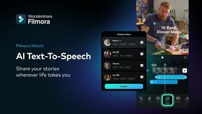 Wondershare Filmora App AI Text-To-Speech