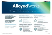 Alloyed Works drives growth, reduces costs and improves outcomes for health organization customers across the country.