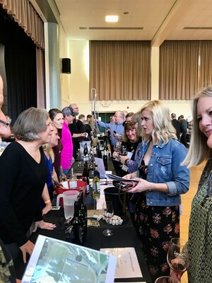 Winemaker pouring at the festival