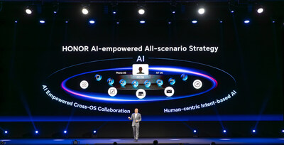 HONOR lança uma nova estratégia para todos os cenários com tecnologia de IA no MWC 2024 (PRNewsfoto/HONOR)