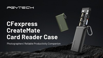 PGYTECH Astounds with the Global Release of the World's First Integrated CFexpress Card Storage and Reader Case