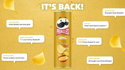 Pringles’ most asked for flavor Honey Mustard is back by popular demand