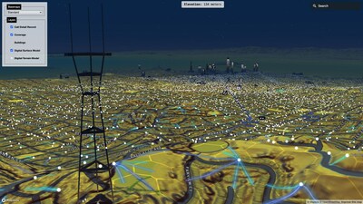 The digital twin basemap combined with ultra-high-resolution raster coverage data informs better decision-making related to coverage, outages, maintenance, and new infrastructure.