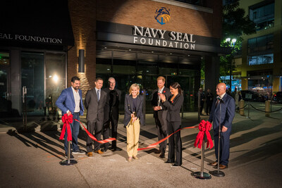 Alexandria’s Joel Marcus and Tony Duynstee at the Navy SEAL Foundation’s Warrior Fitness Program West Coast facility grand opening in San Diego in November 2023. Photo credit: Dan Brozo. (PRNewsfoto/Alexandria Real Estate Equities, Inc.)