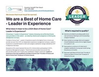 What does it mean to be a 2024 Best of Home Care Leader in Experience?