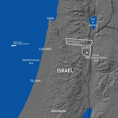 Exploration License 434 ("Megiddo Valleys License") spans approximately 75,000 acres.