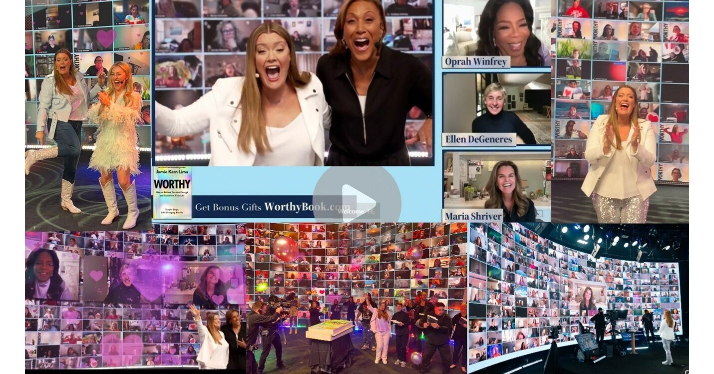 Oprah Winfrey, Ellen DeGeneres, Robin Roberts and Maria Shriver Join 260,000+ Women LIVE to Celebrate Jamie Kern Lima Helping Women Build Self-Worth!