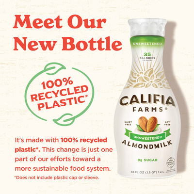 Califia Farms Converts All North American Bottles to 100% Recycled Plastic*