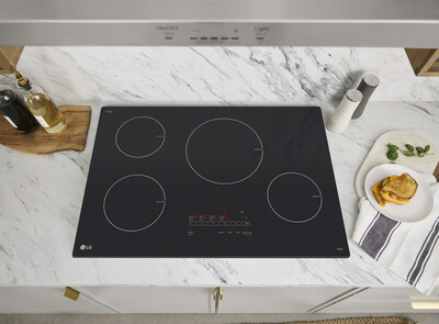 LG's Smart Induction Cooktops offer a more energy-efficient cooking option than radiant electric cooktops.