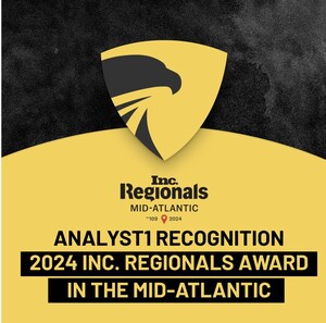 Analyst1 Recognized as One of the Fastest-Growing Private Companies in the Mid-Atlantic Region by Inc. Magazine