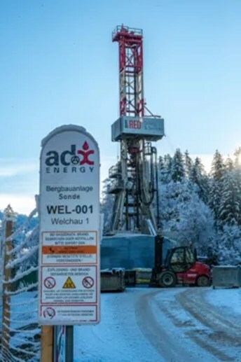 Figure 3: Final preparations, RED E200 drilling rig at the Welchau-1 drilling location (CNW Group/MCF Energy Ltd.)