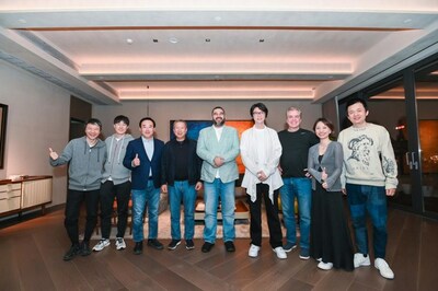 Meeting with CEOs of Shanghai's gaming industry including Chen Rui, Liu Wei, Wang Xinwen and Yuan Jing at INS