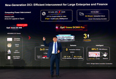 Huawei lance la plateforme OptiXtrans DC908 Pro (PRNewsfoto/Huawei)