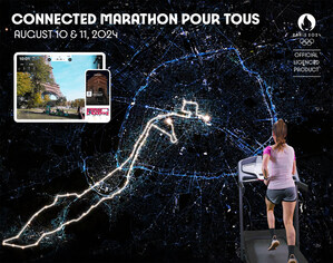 The Paris 2024 Connected Marathon pour Tous is Available on the Kinomap App