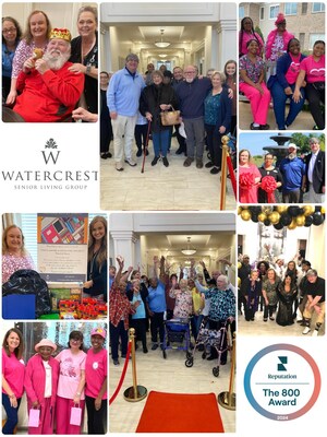 Watercrest Macon Assisted Living and Memory Care celebrates their recognition as a winner of the Reputation 800 Award for excellence in customer satisfaction.