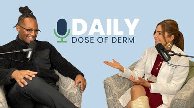 Daily Dose of Derm Host Shihab Adam and Dr. Mohiba Tareen
