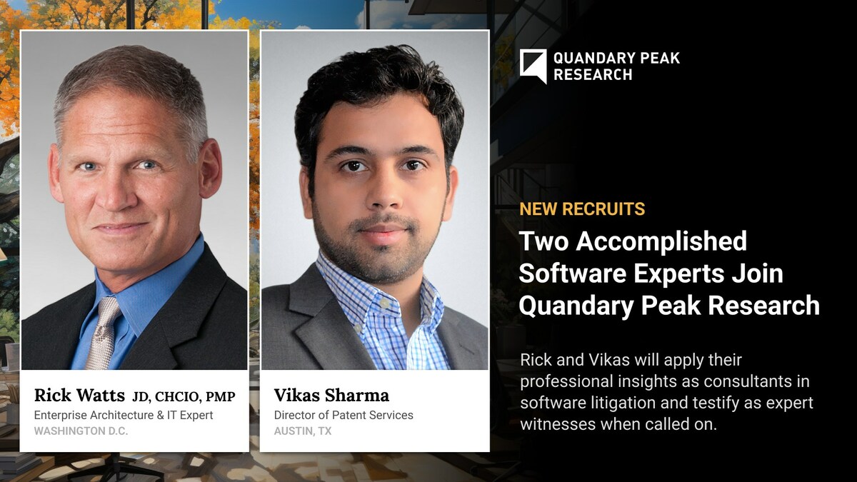Two Accomplished Software Experts Join Quandary Peak Research - Vimarsana News