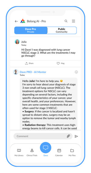 Belong.Life Goes All In on AI: Launches First-Ever Proactive Conversational AI Cancer Mentor, Setting New Standard in Personalized Patient Support