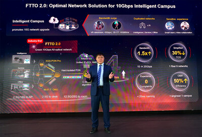 Huawei presenta FTTO 2.0 en el MWC Barcelona 2024 (PRNewsfoto/Huawei)