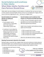 Backgrounder - for Older Adults and Care Partners (CNW Group/Canadian Coalition for Seniors' Mental Health)