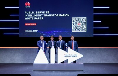 Presentación mundial del Informe técnico de transformación inteligente de los servicios públicos (PRNewsfoto/Huawei)