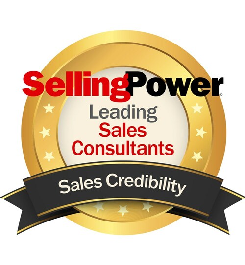 Selling Power Leading Sales Consultants Badge for Sales Credibility
