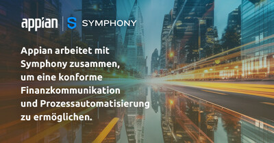 Appian arbeitet mit Symphony zusammen, um eine konforme Finanzkommunikation und Prozessautomatisierung zu ermöglichen.