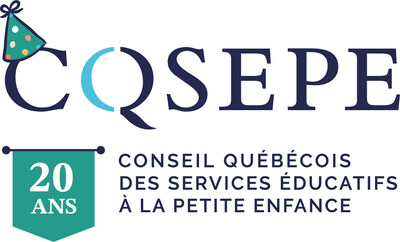 Logo CQSEPE 20e anniversaire (Groupe CNW/Conseil qubcois des services ducatifs  la petite enfance (CQSEPE))