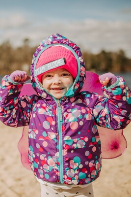 Elodie lives with a severe form of EB. EB Research Partnership and the Plunge for Elodie will continue to make waves until a cure is found, for Elodie and everyone battling EB. (Photo: EB Research Partnership