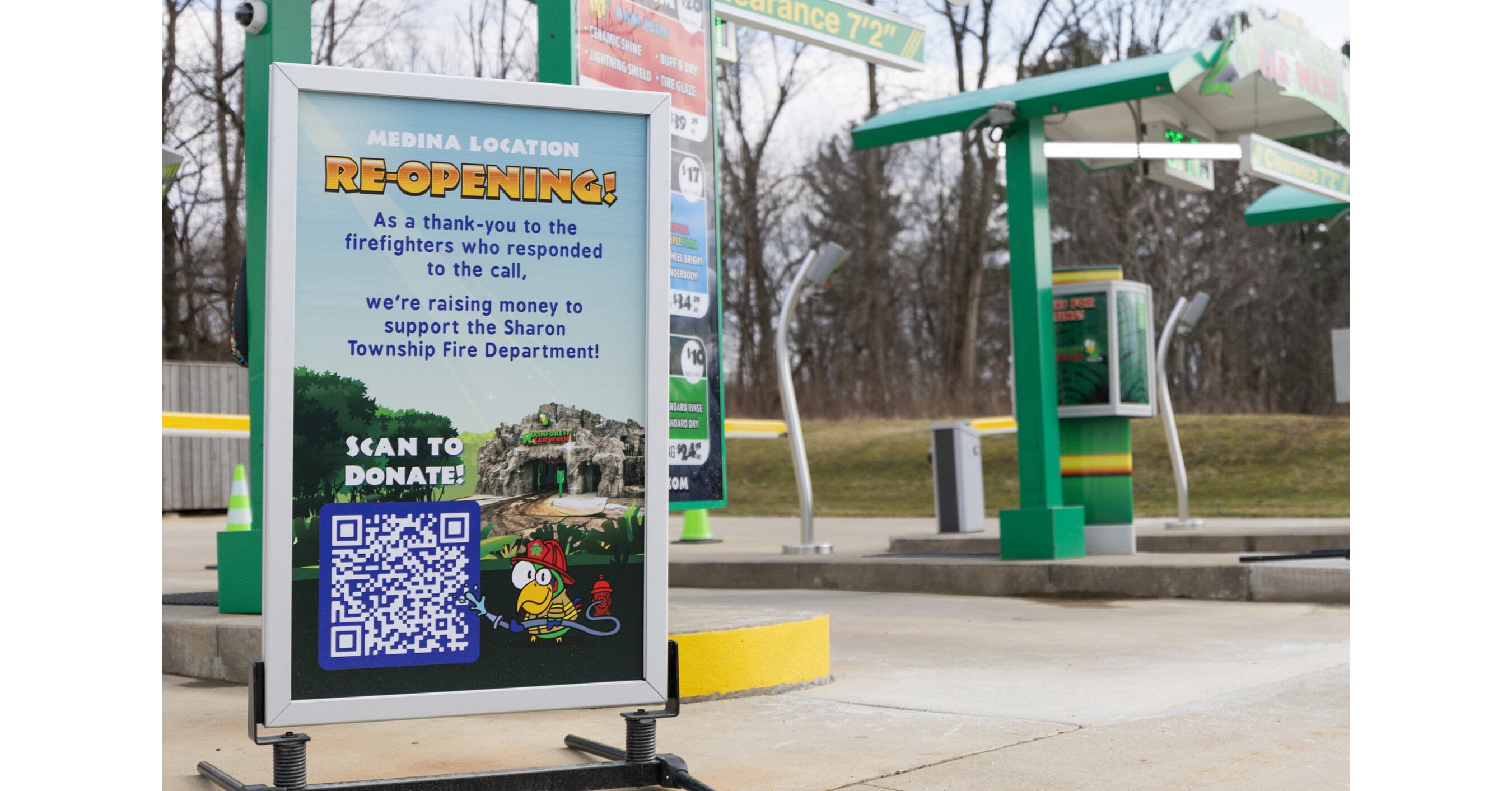 Rainforest Car Wash Medina Reopens After Fire