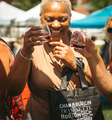 Wine being enjoyed at the Sip TN Chattanooga festival
