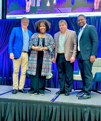 Jocelyn Coley, Co-Founder and CEO of TALA and Ally's David DeBrunner, Chief Accounting Officer; John Sack, Chief Procurement Officer; and TJ Lewis, Sr Director of Supplier Diversity and Sustainability