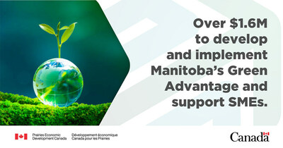 Minister Vandal announces federal investment to accelerate Manitoba's green advantage through small- and medium-sized enterprises (CNW Group/Prairies Economic Development Canada)