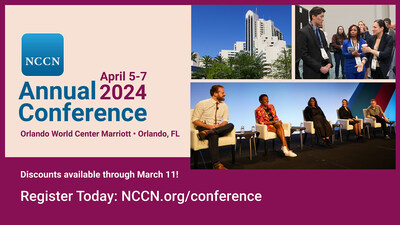 Visit NCCN.org/conference for the full NCCN Annual Conference agenda, list of speakers, new networking opportunities, and more.