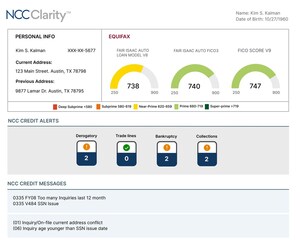 National Credit Center Launches Proprietary NCC Clarity™ Credit Report to Accelerate Auto Financing Effectiveness