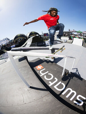 Monster Energy's Khule Ngubane from Durban, South Africa, Wins Skateboard Best Trick at Converse ULT.X in Cape Town, South Africa