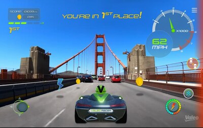 Valeo presenta Valeo Racer, una nueva experiencia de juego de realidad extendida en el automóvil desarrollada con Unity