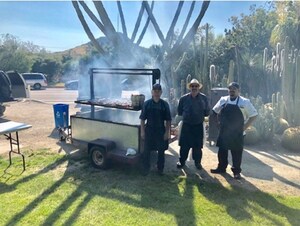 Popolo Catering answers the question, 'Is tri-tip best barbequed over oak or briquets?'