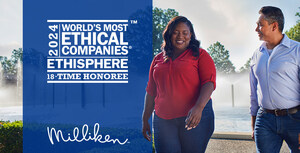 A Milliken & Company está entre as vencedoras do prêmio World's Most Ethical Companies®