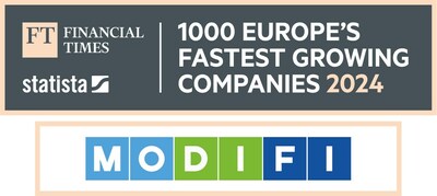 MODIFI recognised as one of the fastest growing companies in Europe.